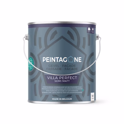 Peinture de finition extra durable pour murs intérieurs & façades – Villa Perfect, 2,5 l, blanc