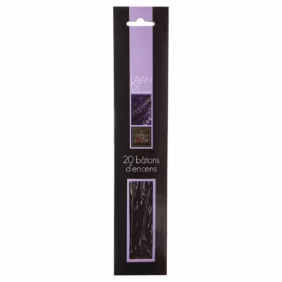 Lot de 20 bâtons d&rsquo;encens – lavande – Atmosphera