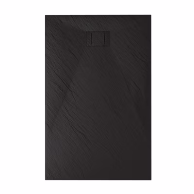 Bac à douche 80x100x2,6 CM Rectangulaire Anthracite Effet Pierre mod. Blend