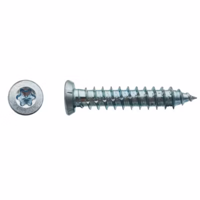 100 Vis Béton d&rsquo;Ancrage Tête Fraisée Torx T30 7.5 x 252 mm – Zingué blanc – D-Work