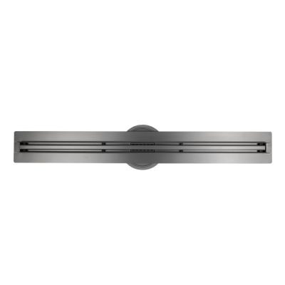 Caniveau de douche en Acier inox avec Siphon évacuation, Drain de cabine de douche avec Filtre anti-odeurs, Métal, FlexM03, 80cm