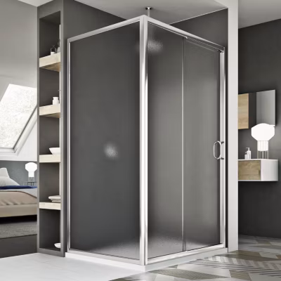 Cabine Douche 90×110 CM H185 granité modèle Replay Duo 1 Portillon