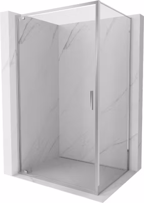 Mexen Exo cabine de douche pivotante 85 x 95 cm, transparent, chrome – 8181-085-095-01-00