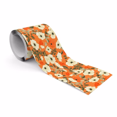 Bande Décorative auto-adhésif Pour Chambre COQUELICOTS Feuilles 10cm x 300cm