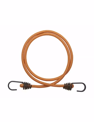 Lot de 2 tendeurs en caoutchouc à crochets, 8mmx1.2m, orange – THIRARD