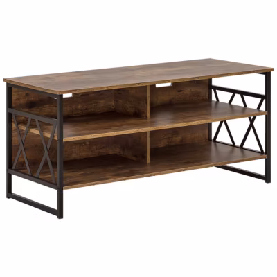 Meuble TV CARLISLE Marron foncé