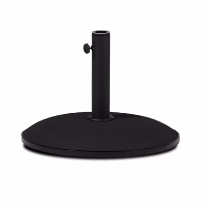 Pied de parasol, base de parasol en ciment coloris noir – Diamètre 41.5 x Hauteur 82 cm