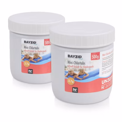 500 g BAYZID Mini – Pastilles de chlore 2,7 g pour petites piscinesx2