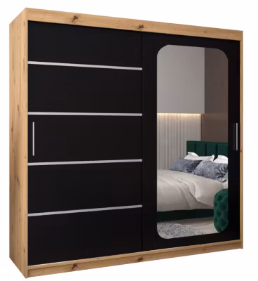 Armoire Promo V2 a portes coulissantes H. 200 x L. 200 x P. 62 2 portes