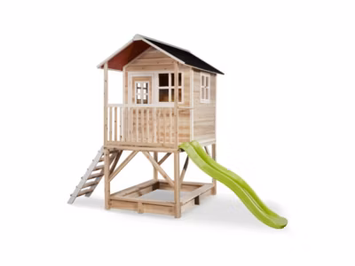Maisonnette en bois pour enfants Loft 500 Naturel – Exit Toys
