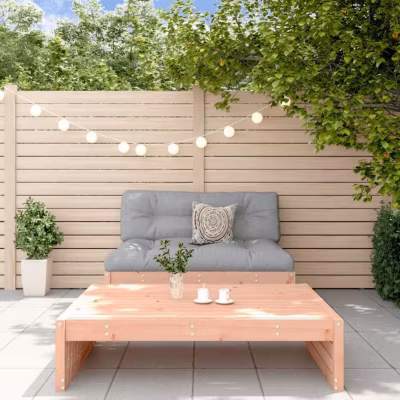 vidaXL Salon de Jardin avec Coussins 2 pcs, Canapé avec Dossier, Ensemble de Meubles avec Table Basse Patio Terrasse, 3186135