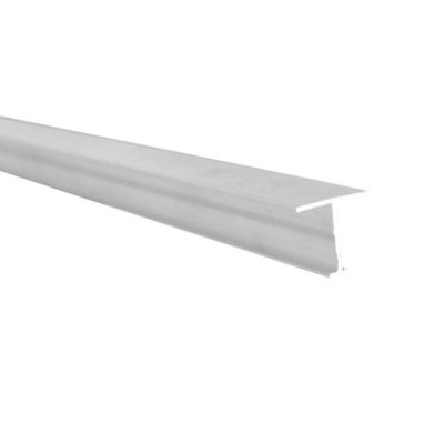 Profilé H pour façade de placard pour un effet japonisant, permet de lier deux panneaux Lg 1m (1000 x 19 x 24 mm, Laqué blanc)