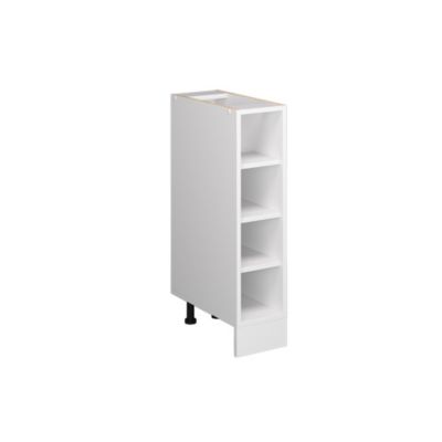 Vicco Étagère basse Blanc 20cm avec étagères ouvertes, sans PT