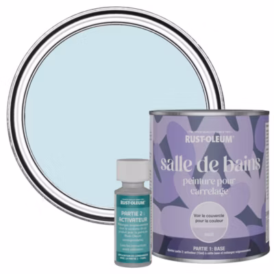 Peinture Bleue pour carrelage de Salle de Bain, Mate – RUST-OLEUM – Eucalyptus 750ml