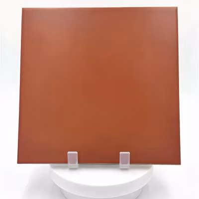 Carrelage sol / mur effet ciment uni rouge terre cuite 20×20 cm 1900 ROJIZO