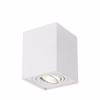 Plafonnier alu GAMA-8010D carré GU10 35W Blanc