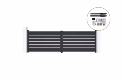 Portail battant motorisé 4m VOGEL H.120cm + Motorisation HICKER B200