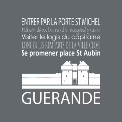 Tableau sur toile guérande gris 30×30 cm Fabriqué en France