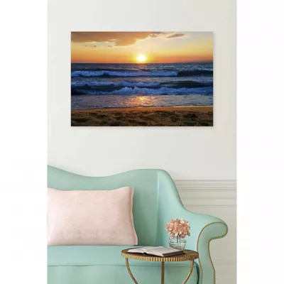 Tableau verre acrylique Sea Sunset 90 x 60 cm – Décoration murale photo pour la maison