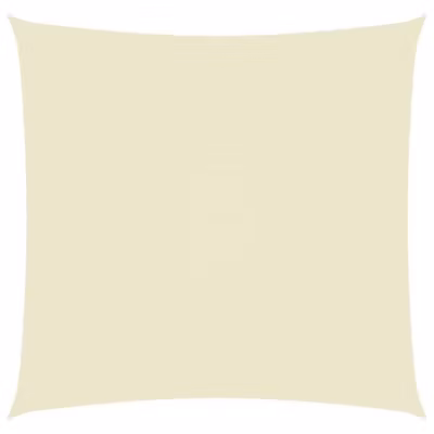 vidaXL Voile de parasol Tissu Oxford carré 3×3 m Crème