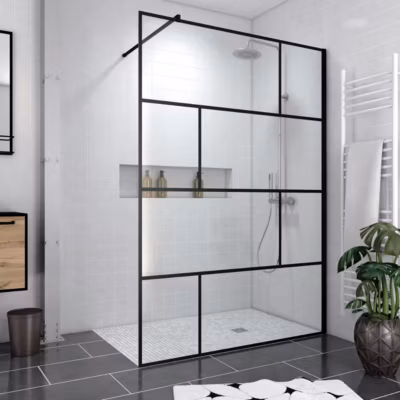 Pack Paroi de douche 140×195 cm + RECEVEUR DE DOUCHE A CARRELER 90×140 RECOUPABLE