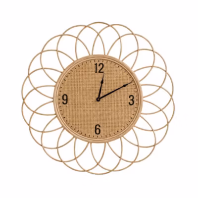 Horloge en rotin 60cm, Areza – Ornami