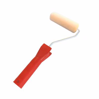 Monture + rouleau laqueur, application vernis, résine de finition, peinture carrelage–