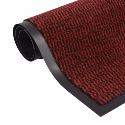 Paillasson rectangulaire 60 x 90 cm Rouge vidaXL