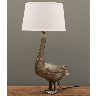 Lampe à poser Colvert dorée 34x14x41cm