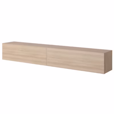 Meuble TV 200 cm chêne Linberg Bisira