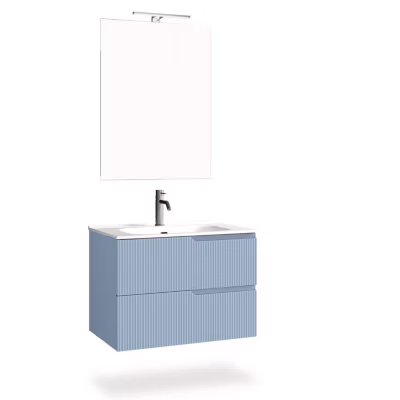 Ensemble salle de bain 4 pièces VENERE bleu tiffany