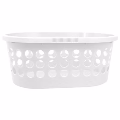 Corbeille à linge en plastique 30 litres – Blanc