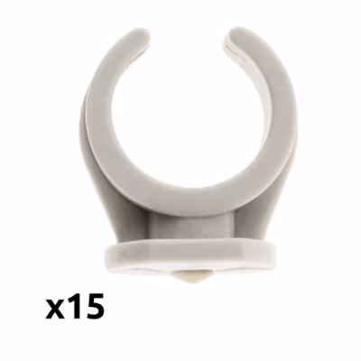 Lot de 15 clips diamètre 16mm sans chevilles – Zenitech