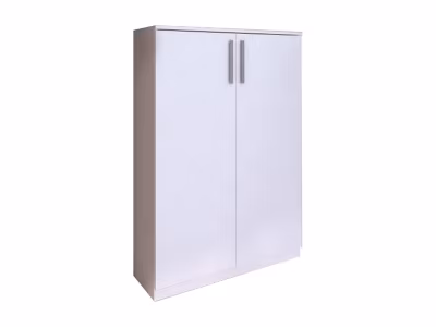 Meuble à chaussures MATHIAS – 2 portes – Blanc