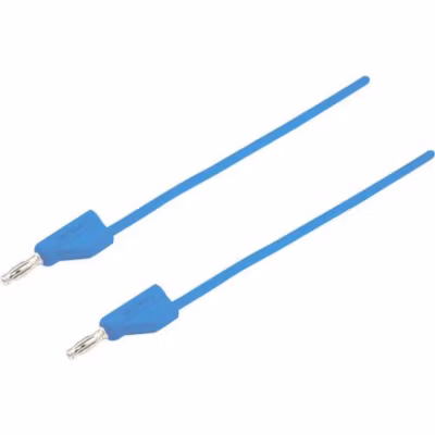 Ultra-flexible cordon de mesure banane mâle 4 mm – banane mâle 4 mm, 10 A, accessoire de mesure pour électricien.