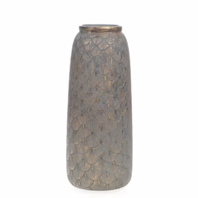Grand Vase Capu gris 41x18x18cm