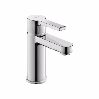 Robinet mitigeur monocommande lavabo laiton Chrome, Sans Garniture de vidage ni Tirette – Taille S 14x4x15cm – B.2