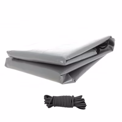 Bâche remorque Norauto Regular – 150 x 105 x 7 cm – PVC 640g/m² étanche & renforcé – Gris – Fabrication française