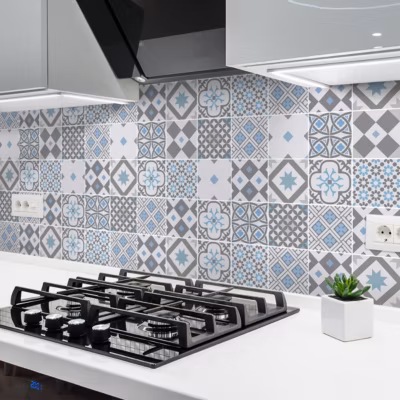 Sticker Mural Carrelage adhésif Cuisine Salle de Bain – 24 STICKERS CARRELAGES AZULEJOS PALENCIA – 24stickers15x15cm