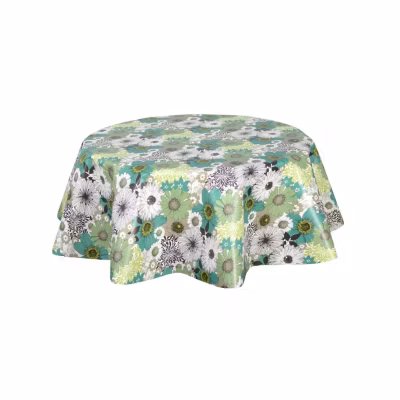 Nappe en toile cirée ronde Champs