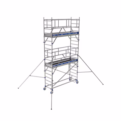 Echafaudage roulant 2 plateaux – Hauteur de travail max 6.85m – 22403750