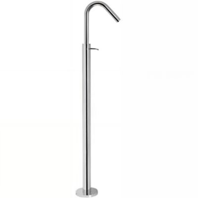 Mitigeur lavabo d&rsquo;exception grande hauteur fixation au sol SANINDUSA WCA avec bec incurvé chrome