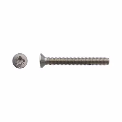 200 Vis Métaux Tête Fraisée Pozidriv 6 x 20 mm – DIN 965 – Inox A4 – D-Work
