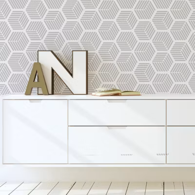 Sticker Mural Carrelage adhésif Cuisine Salle de Bain – CARRELAGES HEXAGONES NUANCE DE GRIS DESIGN – 28stickershexagones15x13,5cm