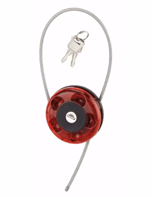 Cadenas à clé Roller, multifonction, cable inox, 2 clés – THIRARD