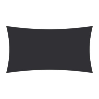 Voile d&rsquo;ombrage rectangulaire 2 x 3,5 m – Tissu HDPE ajouré 340 g/m² coloris Gris anthracite