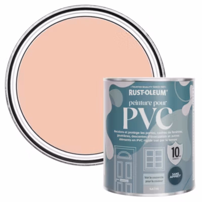 Peinture Rose pour Portes et Fenêtres en PVC, Finition Satinée – RUST-OLEUM – Corail 750ml