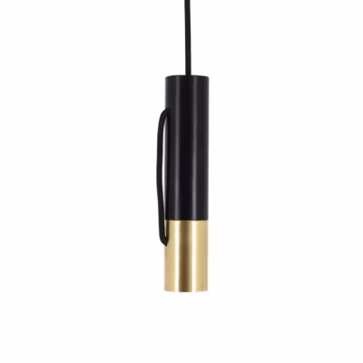 Xanlite – Suspension Tempo en métal noir et laiton, culot E27 – COSDETEMBL