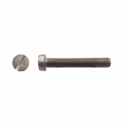 200 Vis Métaux Tête Cylindrique Fendue 4 x 25 mm – DIN 84 – Inox A2 – D-Work