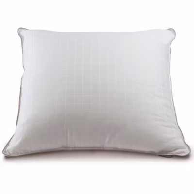 Oreiller « Microduv Fjord » Mi-ferme satinée à carreaux Lestra – Oreiller 65 x 65 cm